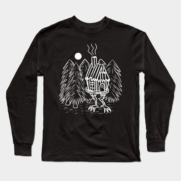 BABA YAGA'S HUT Long Sleeve T-Shirt by roxiqt